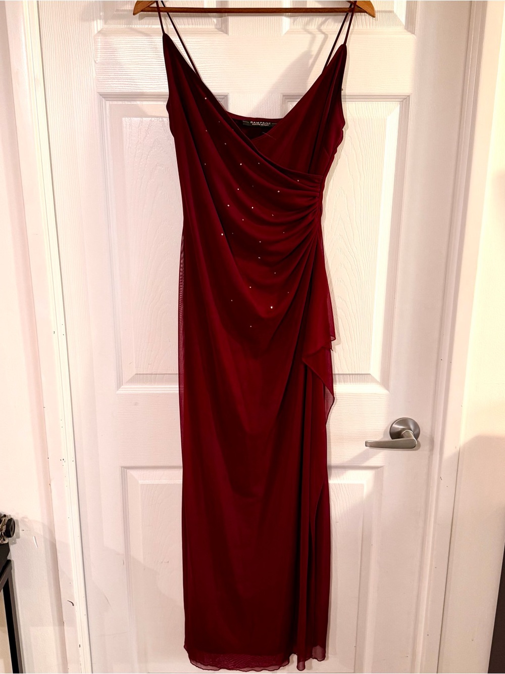 Elegant Y2K Burgundy Dress